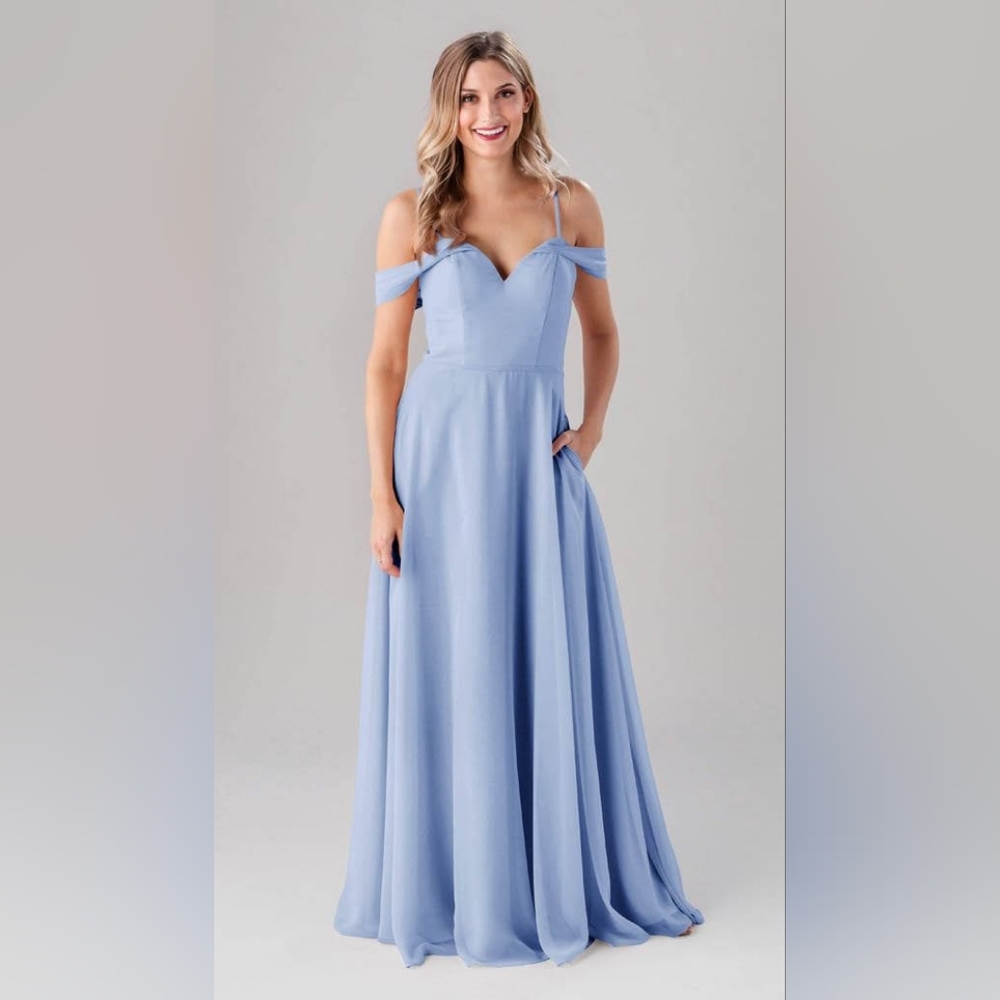 Kennedy Blue Bridesmaid Dress Cornflower Blue
